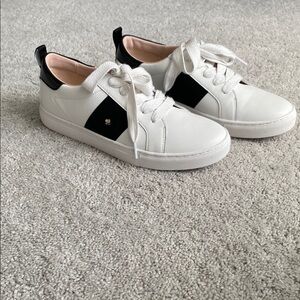 Kate Spade White and Black Sneakers